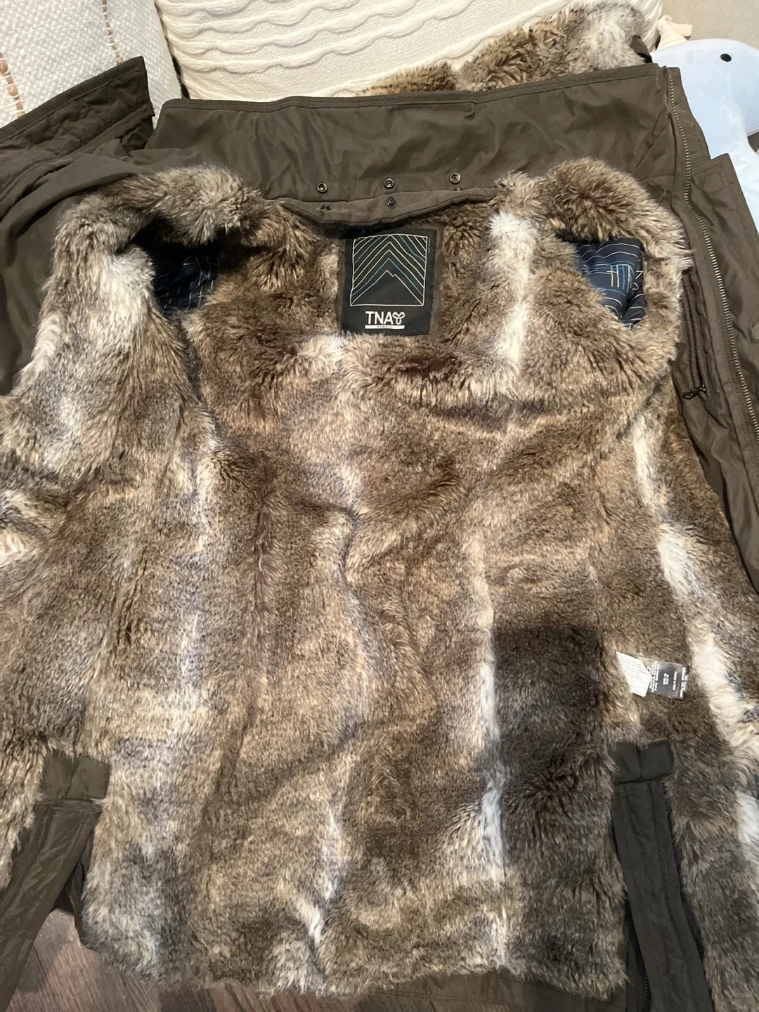 Aritzia TNA Parka Olive Green image indicator(2)
