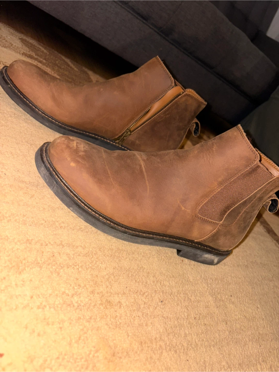 Apex Logan Leather Chelsea Boots – Brand New, Orthopedic Comfort