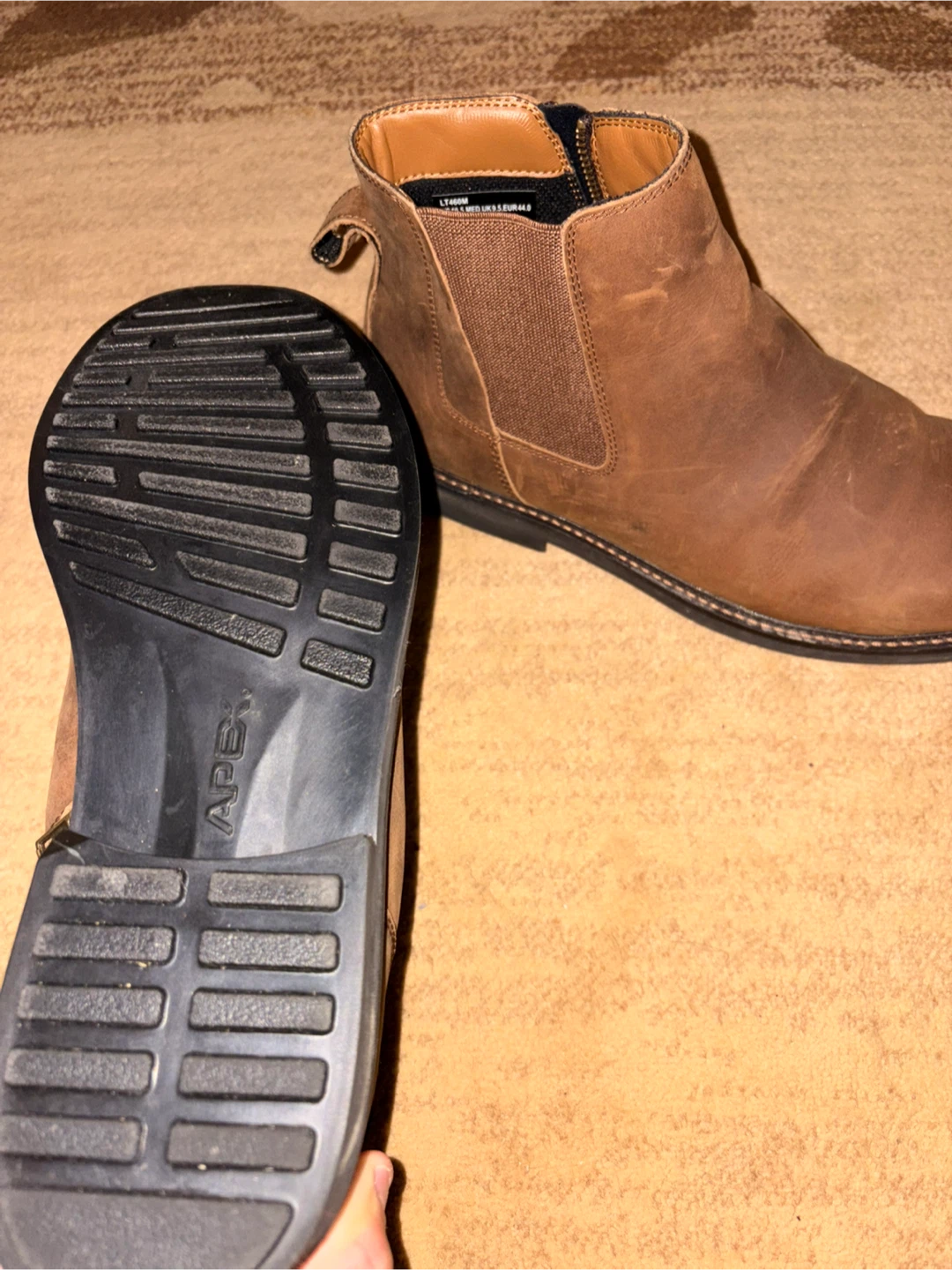 Apex Logan Leather Chelsea Boots – Brand New, Orthopedic Comfort - photo 3