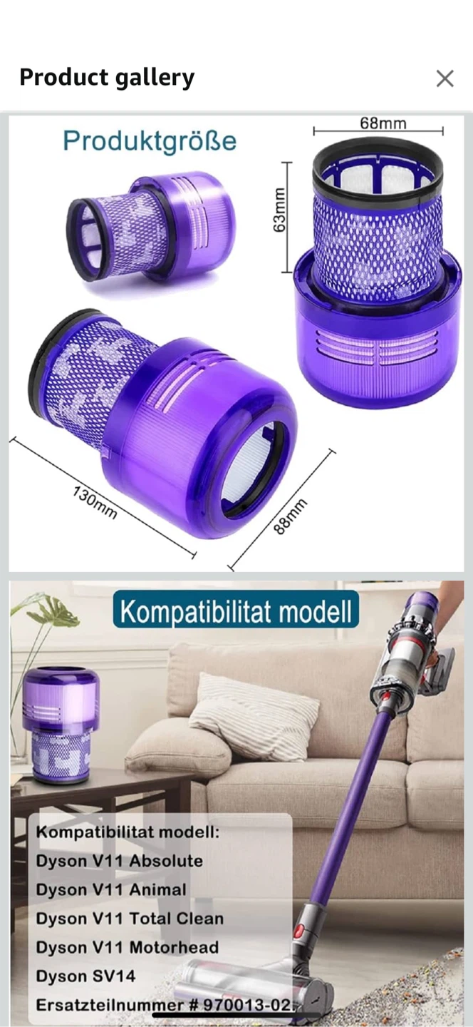 Dyson V11 Vacuum Filter Replacement - photo 2
