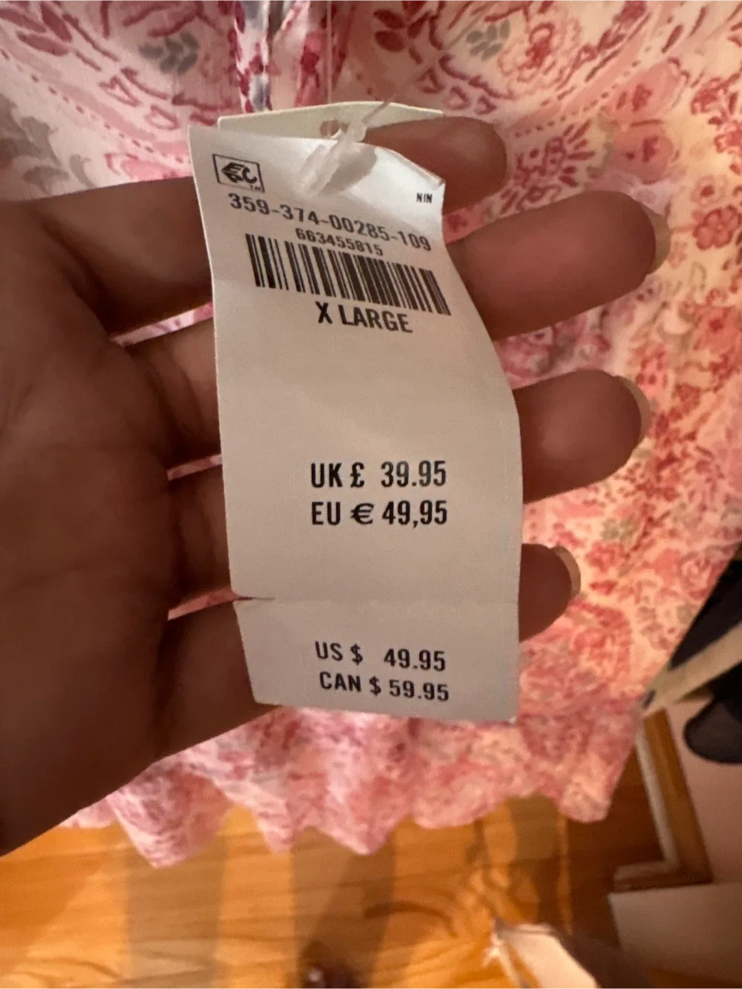 Hollister Pink Floral Mini Dress - Size XL image indicator(3)