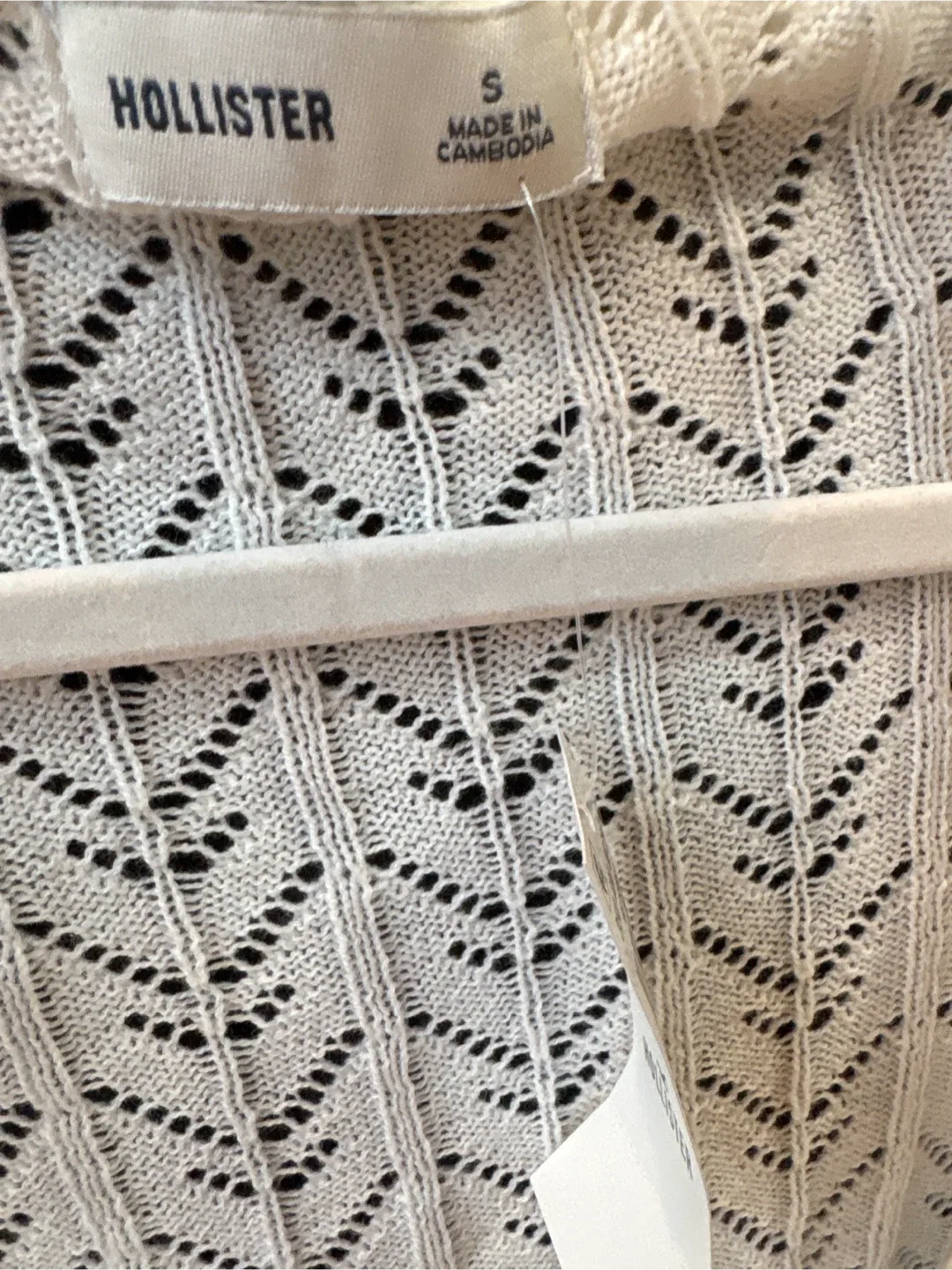 Hollister White Cardigan - Size Small image indicator(3)