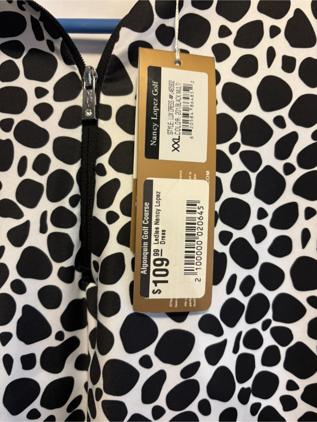 NWT Nancy Lopez Golf Dress - Black/White XXL - photo 4