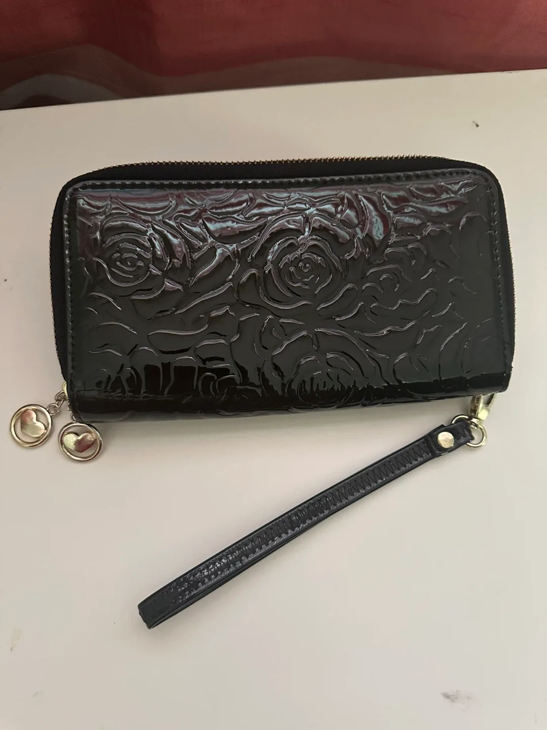Black Floral Pattern Wallet thumbnail