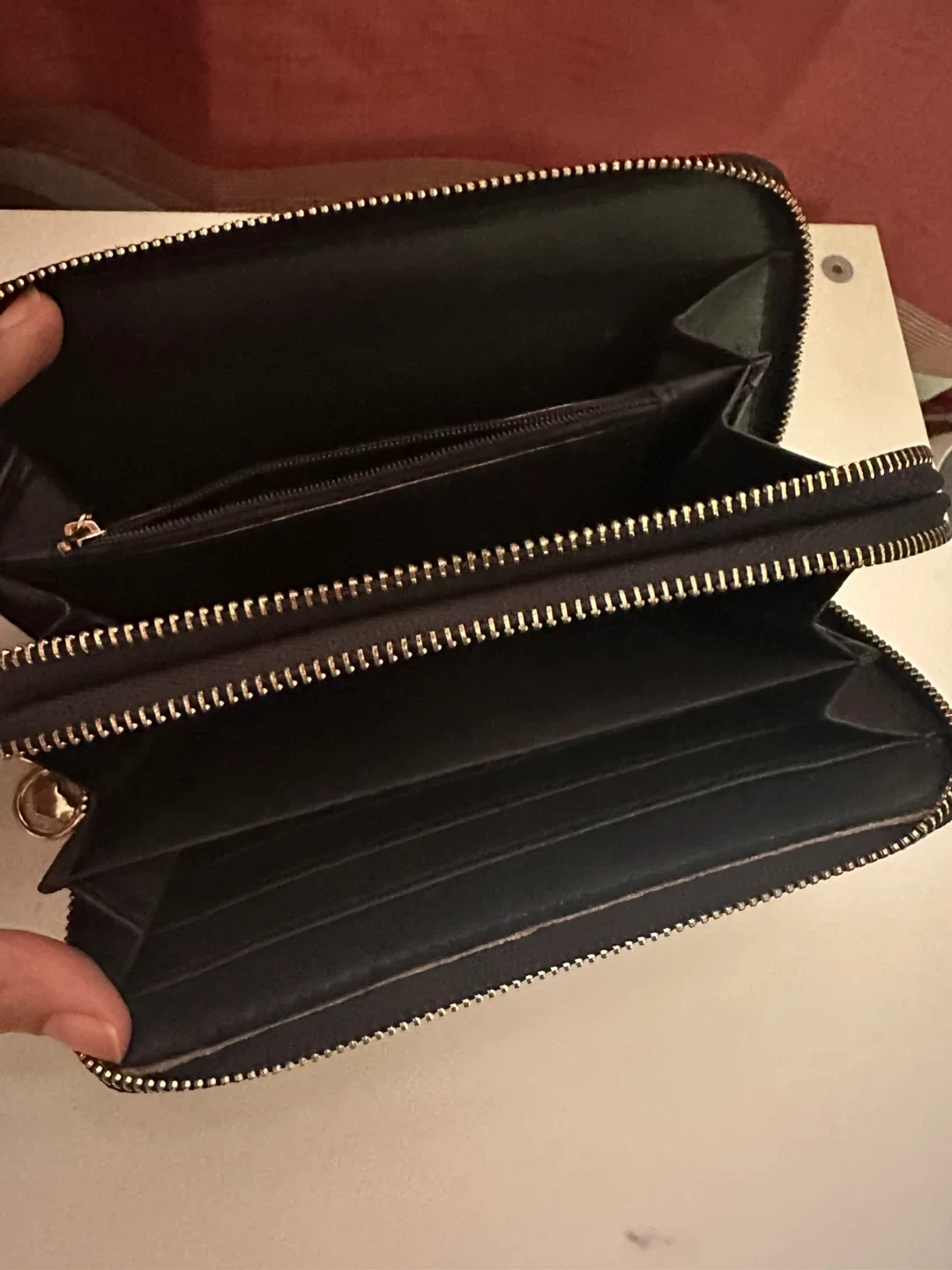 Black Floral Pattern Wallet image indicator(2)