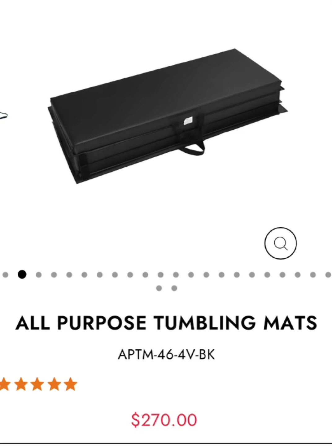 All Purpose Tumbling Mat- Extra thick black - photo 3