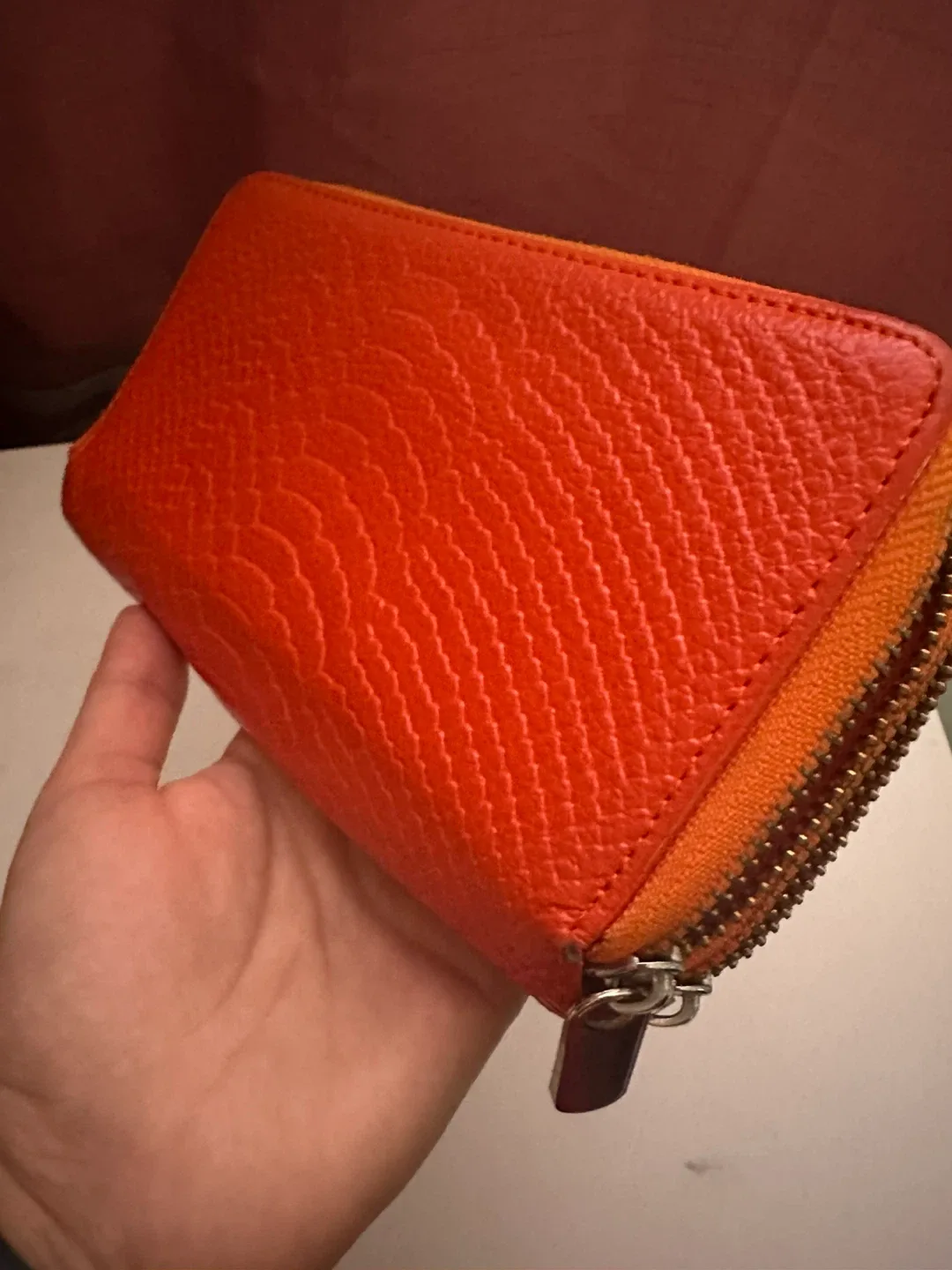 Orange Zip Around Wallet image indicator(3)