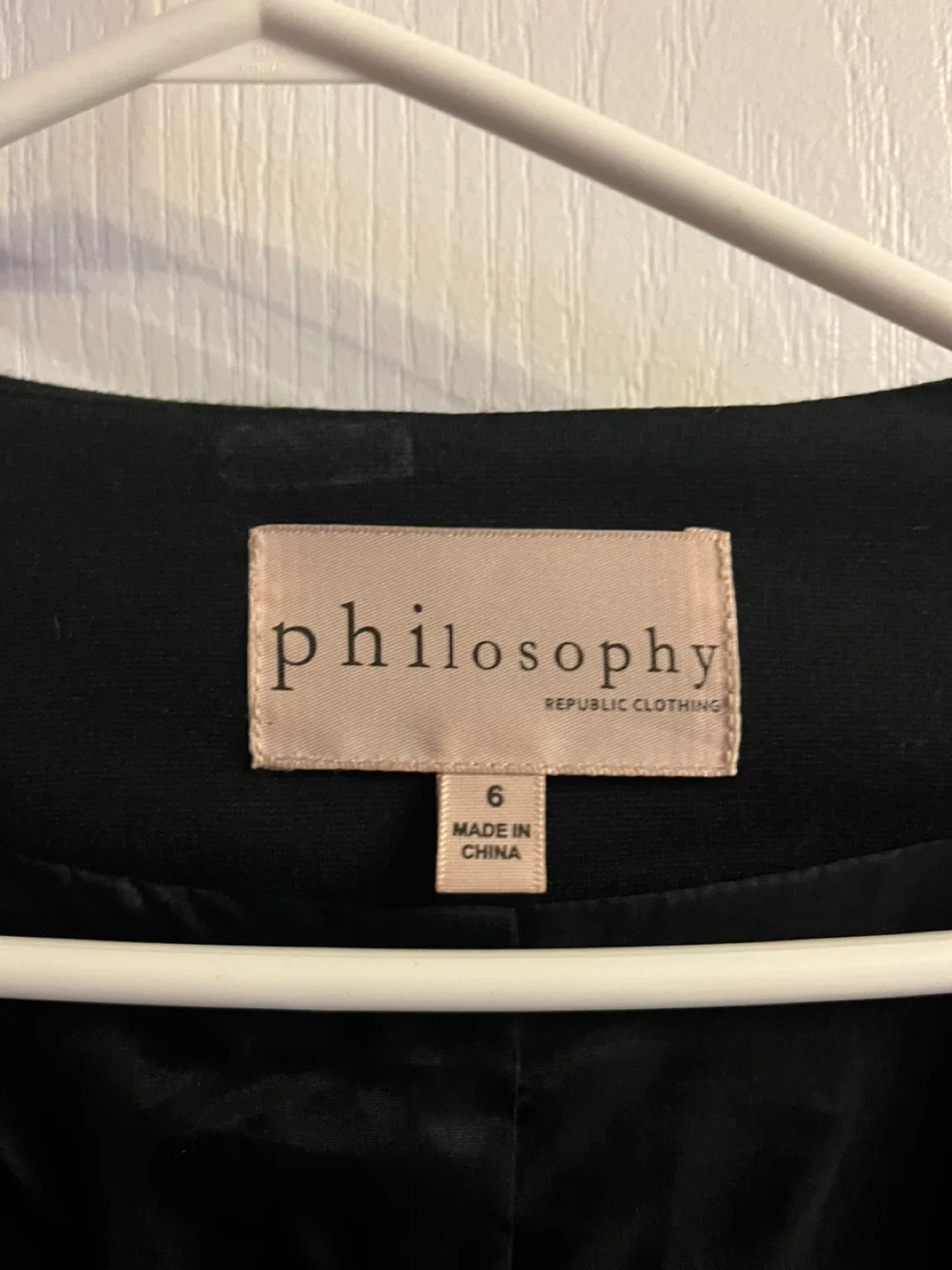 Philosophy Republic Clothing Black Blazer - Size 6 image indicator(2)