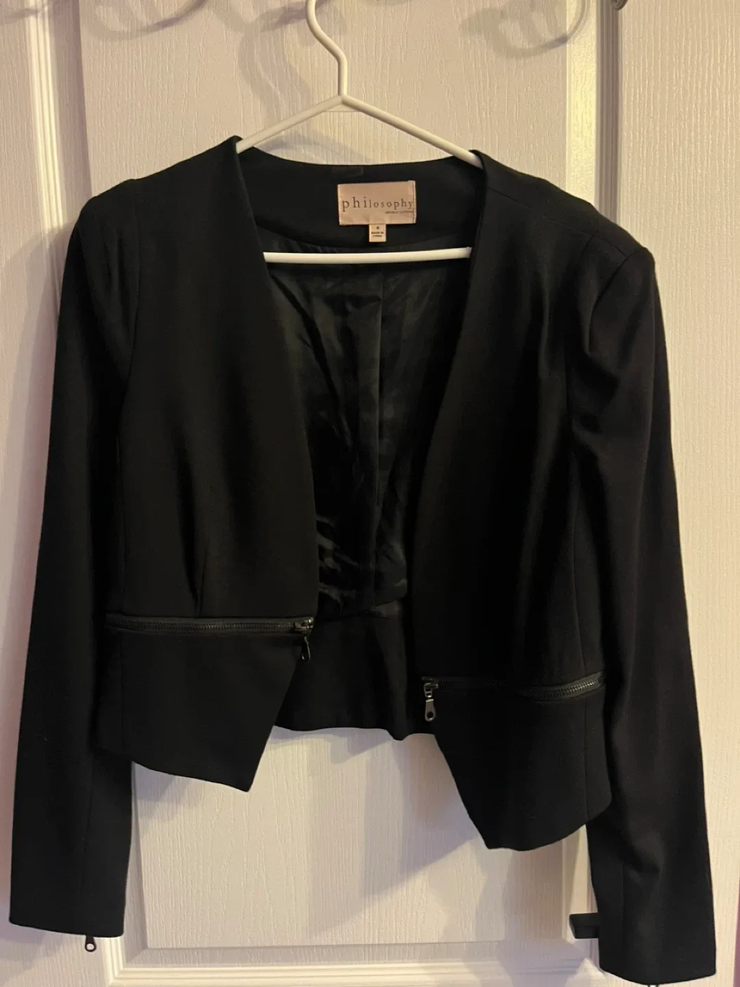 Philosophy Republic Clothing Black Blazer - Size 6