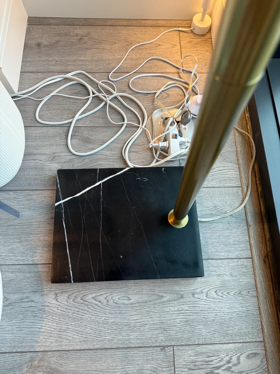 Logan Led Arch Floor Lamp like NEW! Retails for $270 image indicator(4)