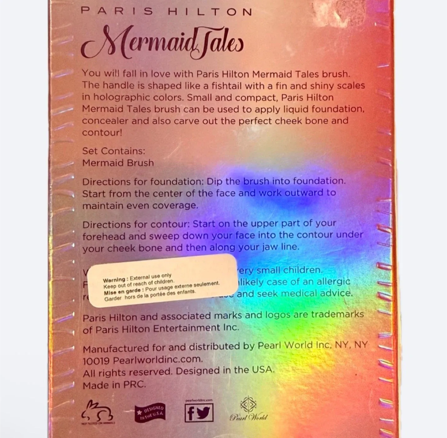 BNIB! Paris Hilton Mermaid Tales Makeup Brush image indicator(2)