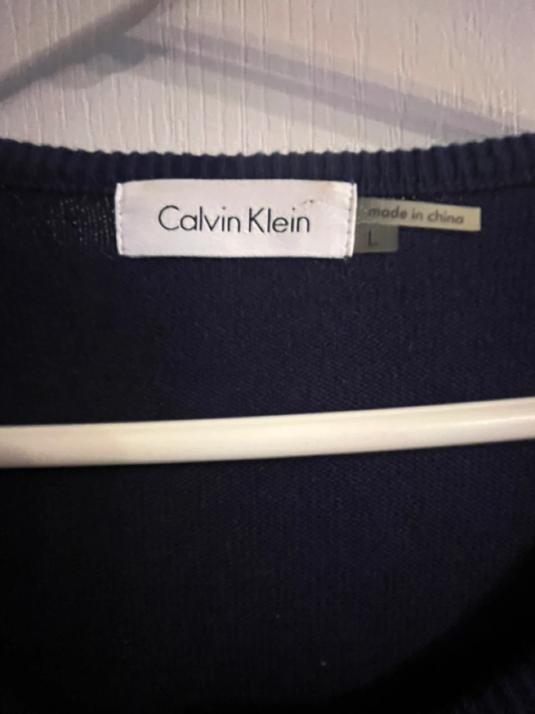 Calvin Klein Navy Cardigan - Size L - photo 3