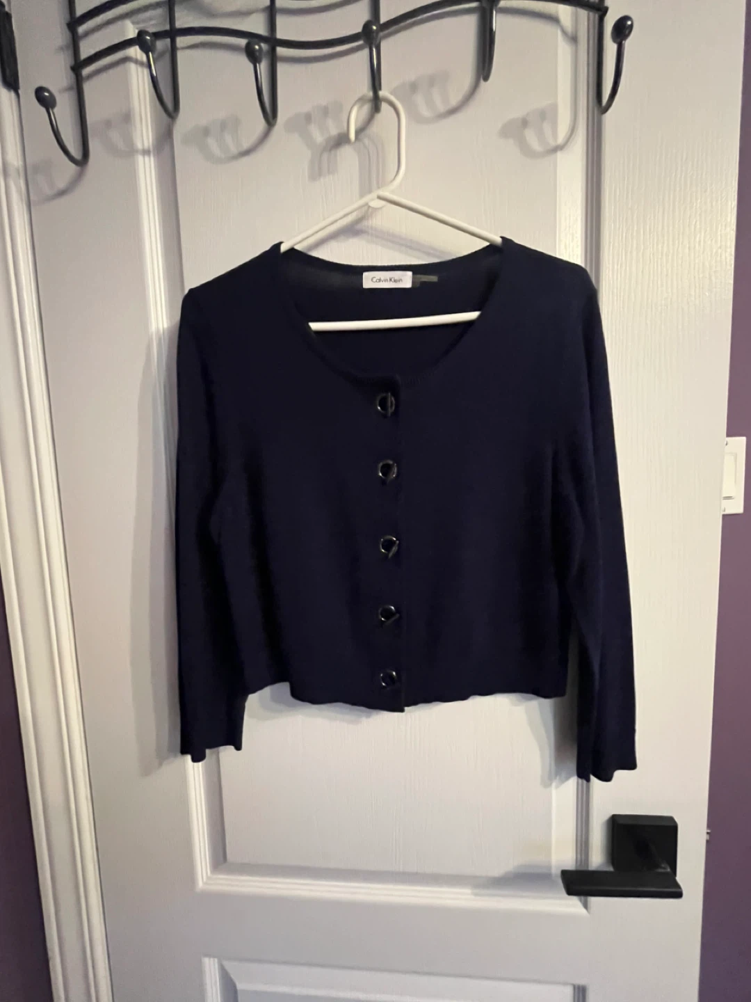 Calvin Klein Navy Cardigan - Size L - photo 2