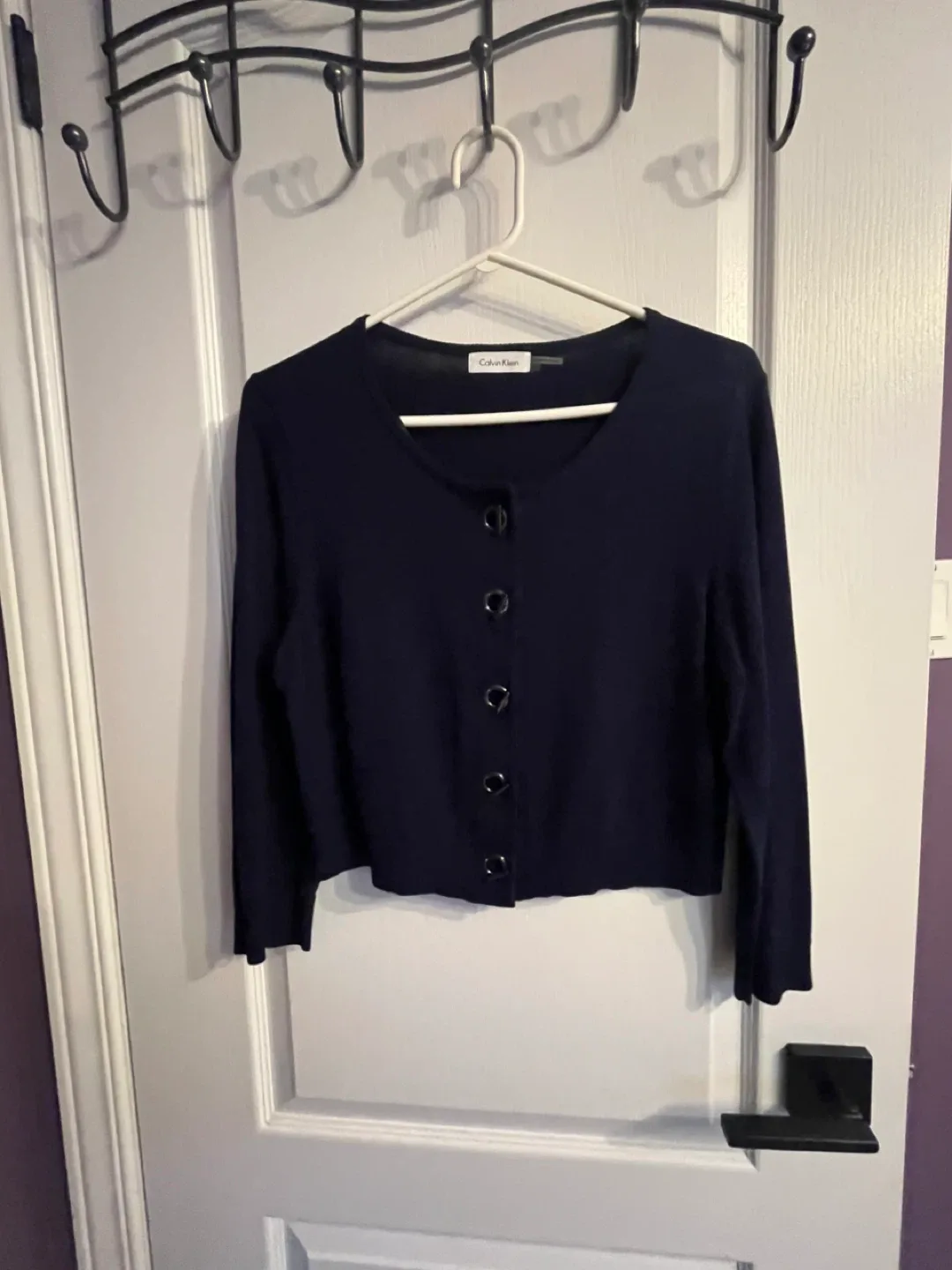 Calvin Klein Navy Cardigan - Size L