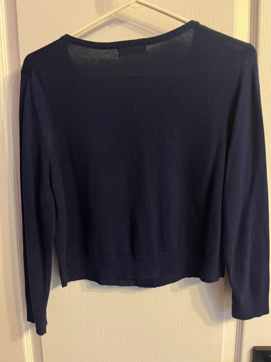 Calvin Klein Navy Cardigan - Size L image indicator(4)