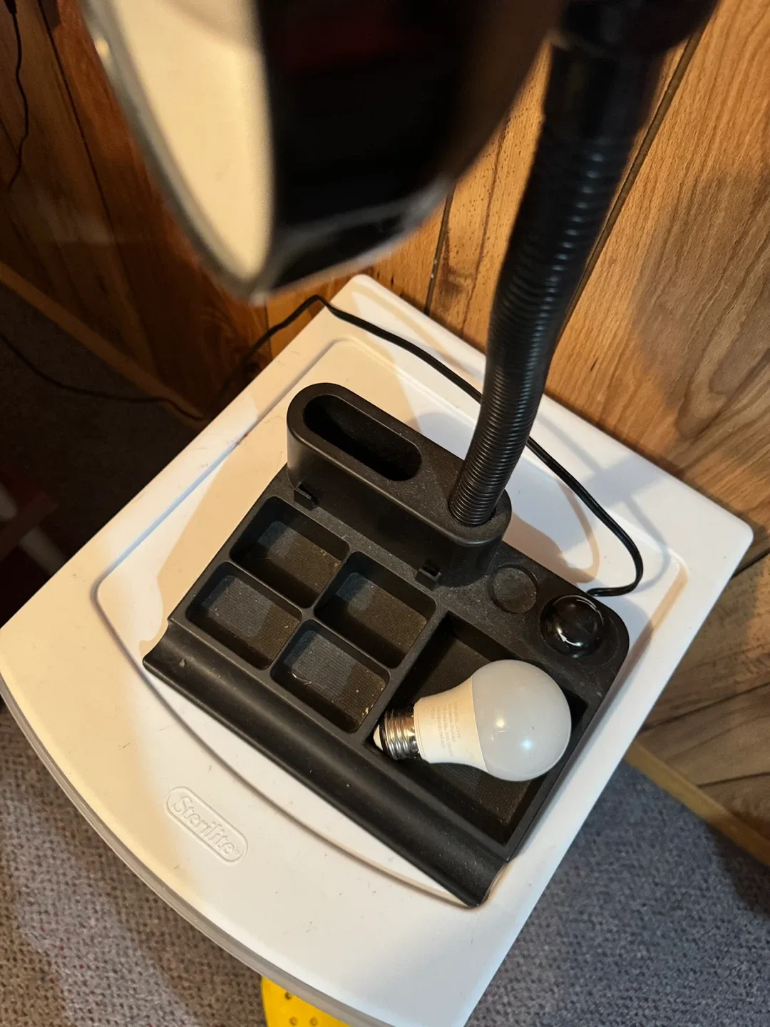 Black Desk Lamp with Organizer Base image indicator(4)