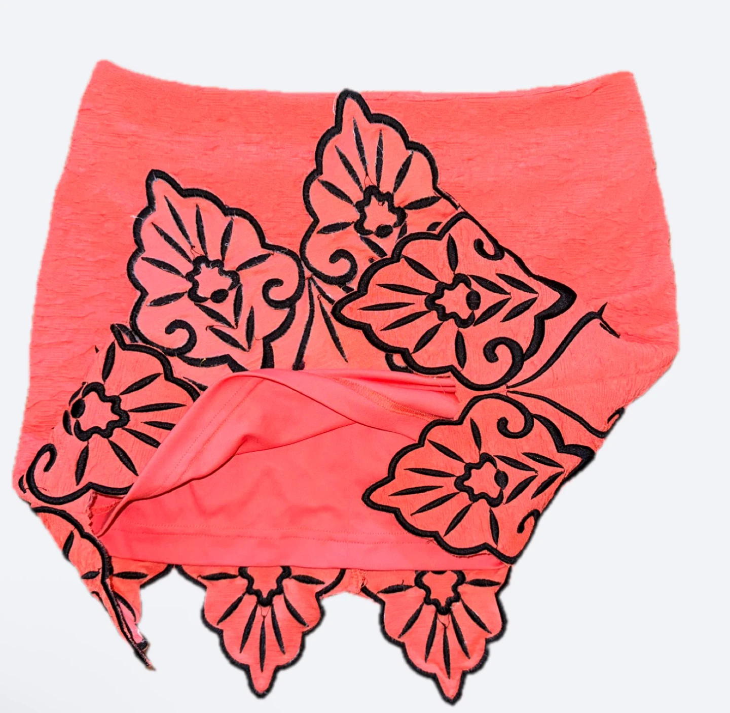 Fairycore Embroidered Lined Mini Skirt - photo 2