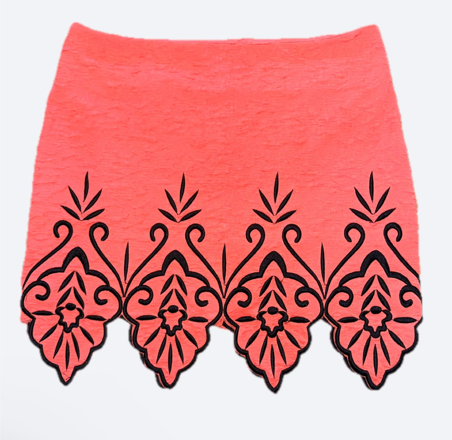 Fairycore Embroidered Lined Mini Skirt