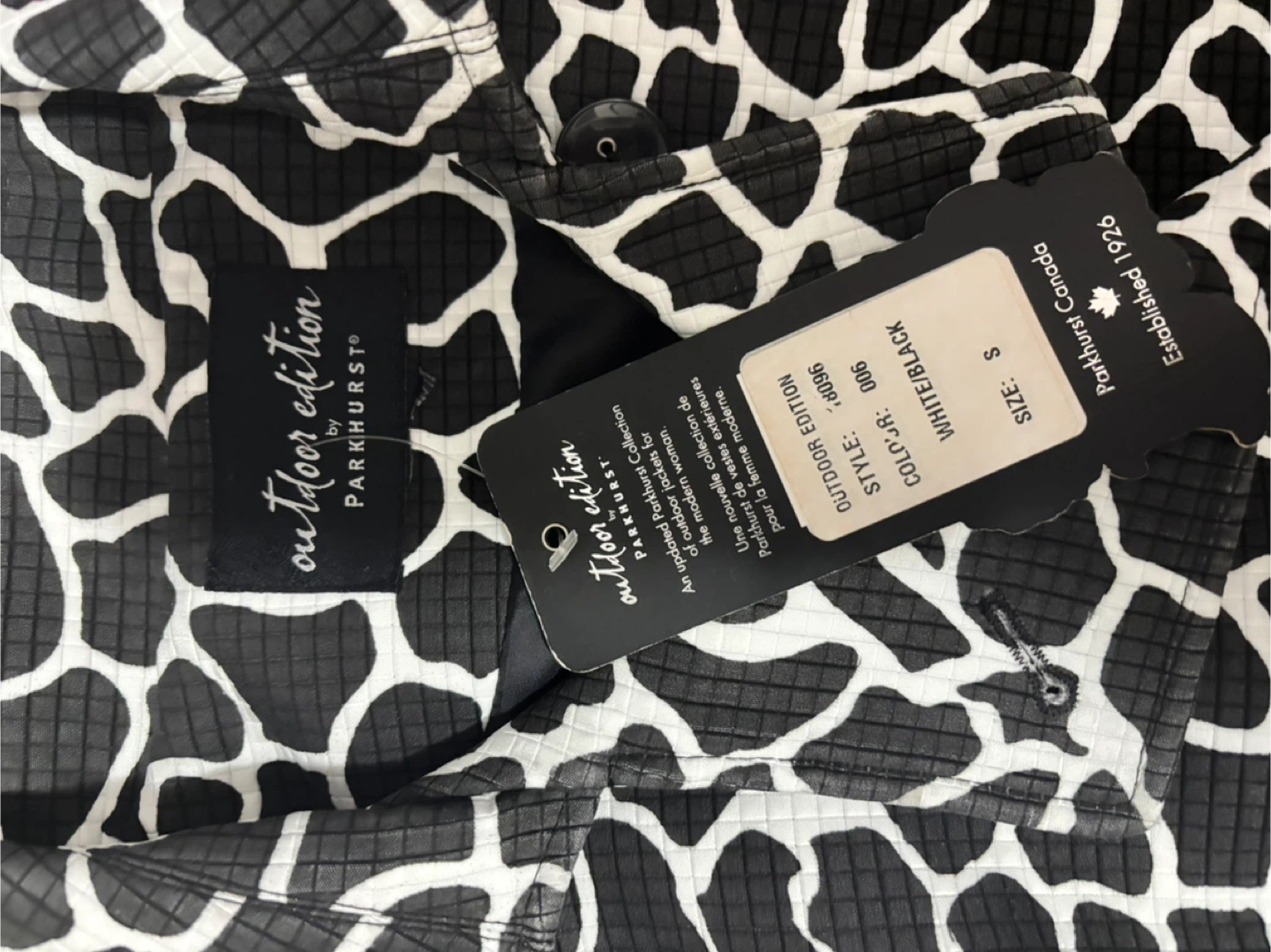 Trench Coat - Black and White Print - photo 2