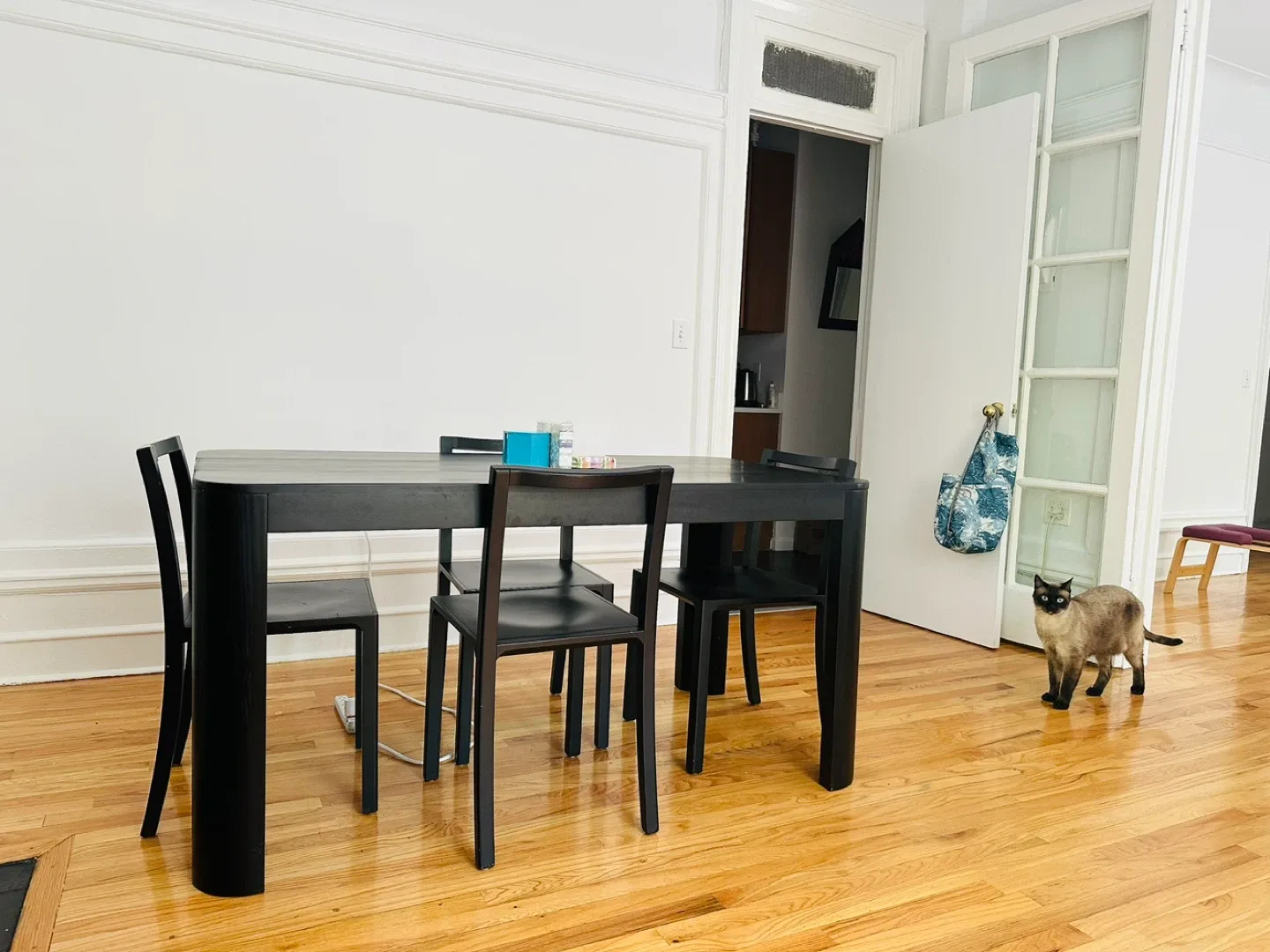Black Dining Table with 4 Chairs image indicator(2)