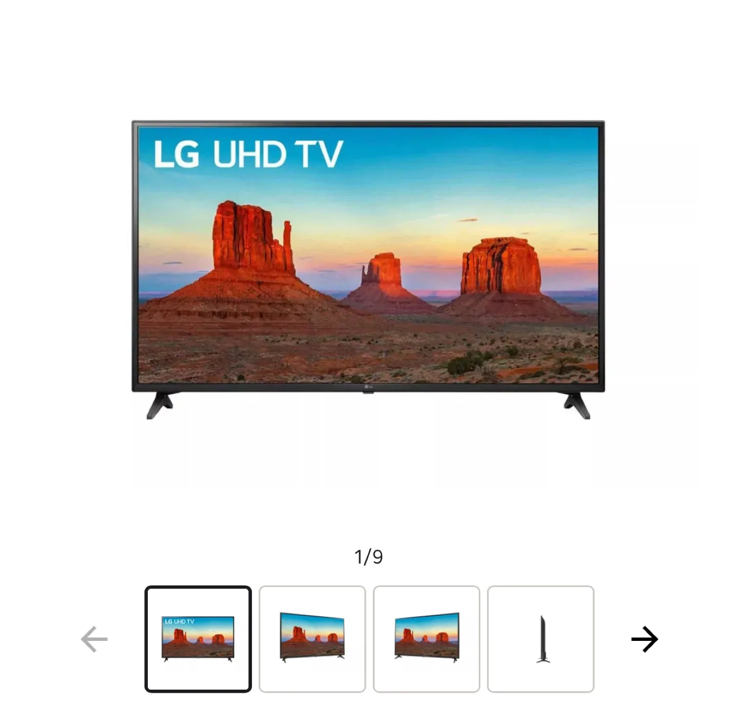 LG 4K HDR Smart LED UHD TV 50" - like NEW image indicator(5)