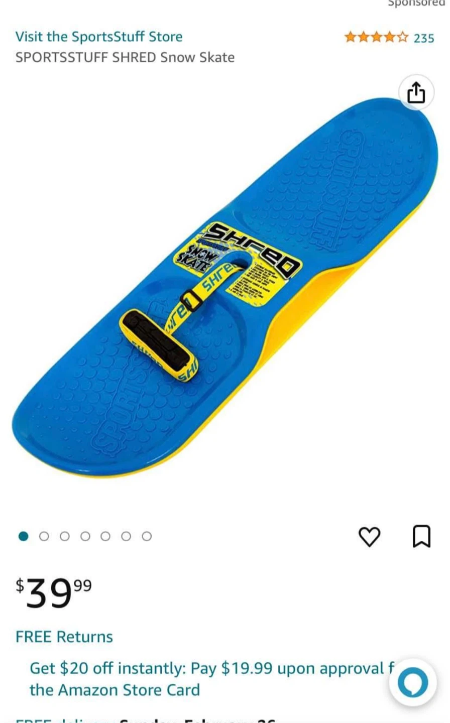 SportsStuff Shred Snow Skate
