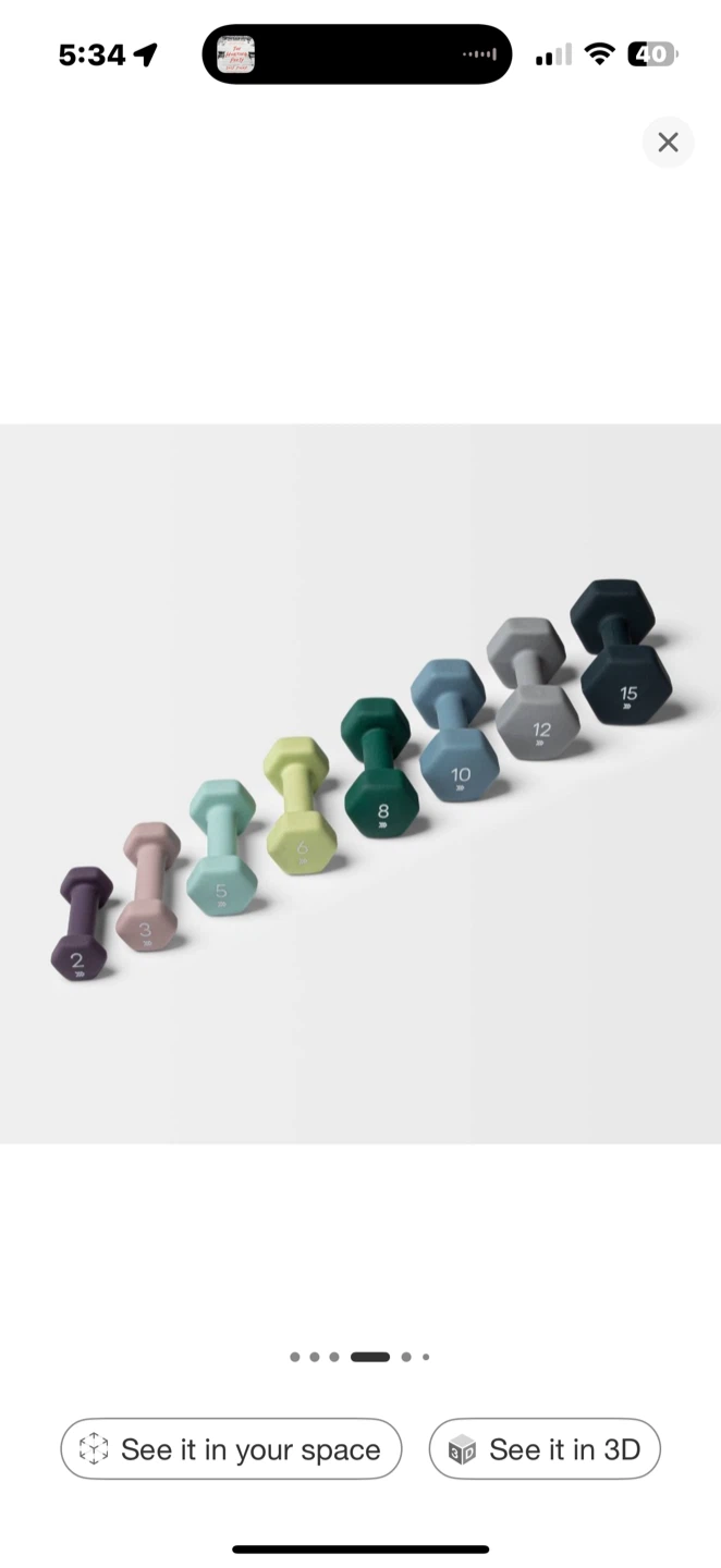 Target Set of Dumbbells like NEW! Retails for $100