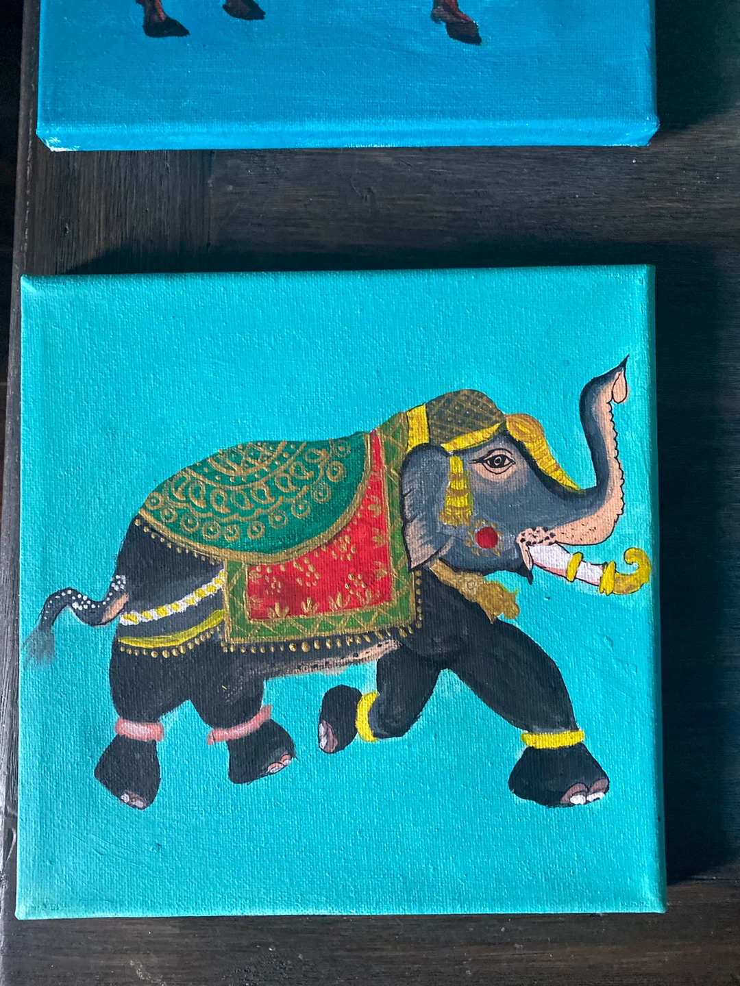 Hand-Painted Animal Canvases - photo 4