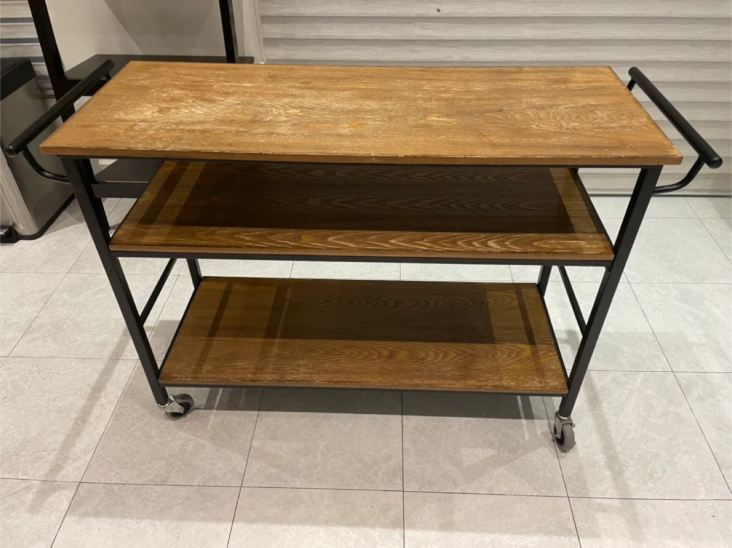 Wooden Kitchen Cart with Wheels image indicator(4)