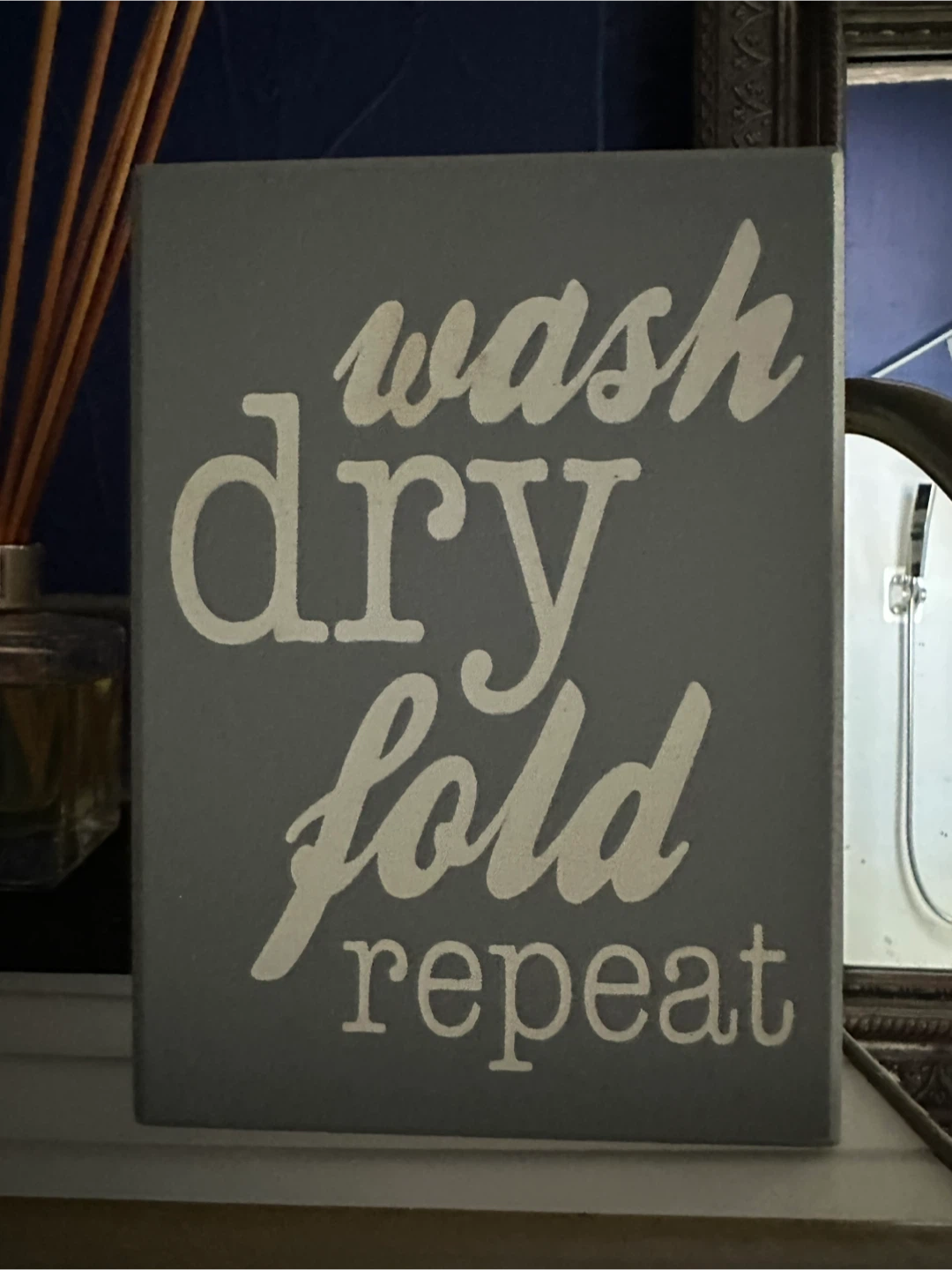 Wash Dry Fold Repeat Sign