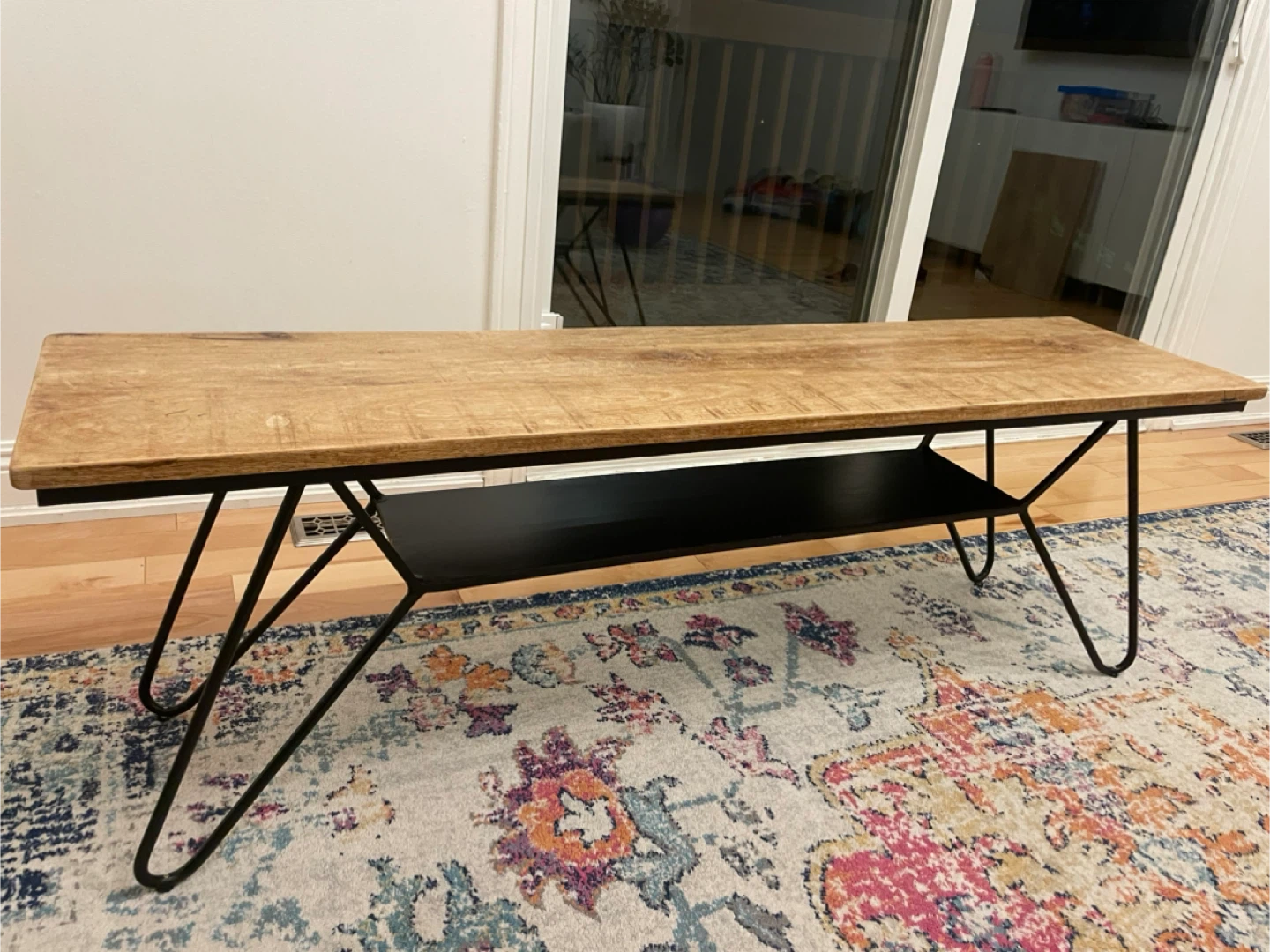 Wood & Metal Coffee Table - photo 2