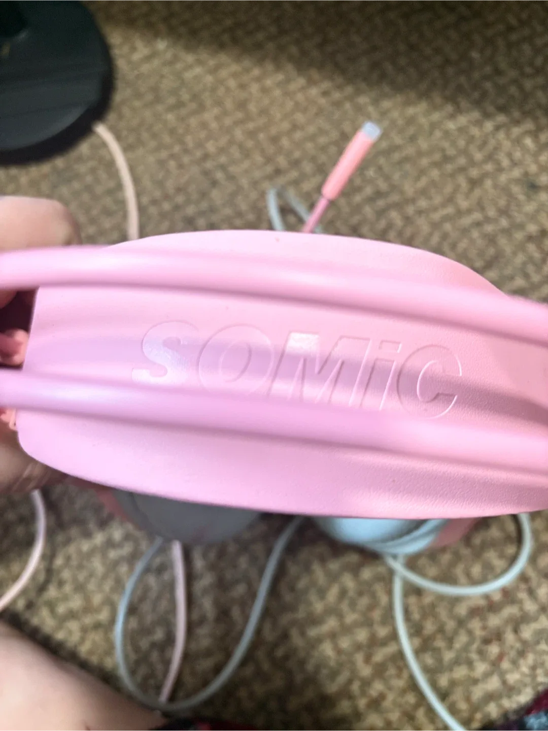 SOMIC Pink Gaming Headset image indicator(2)