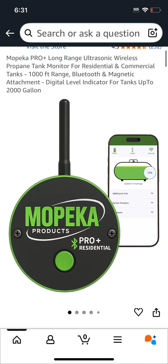 Mopeka Pro+ Long Range Propane Tank Monitor image indicator(2)