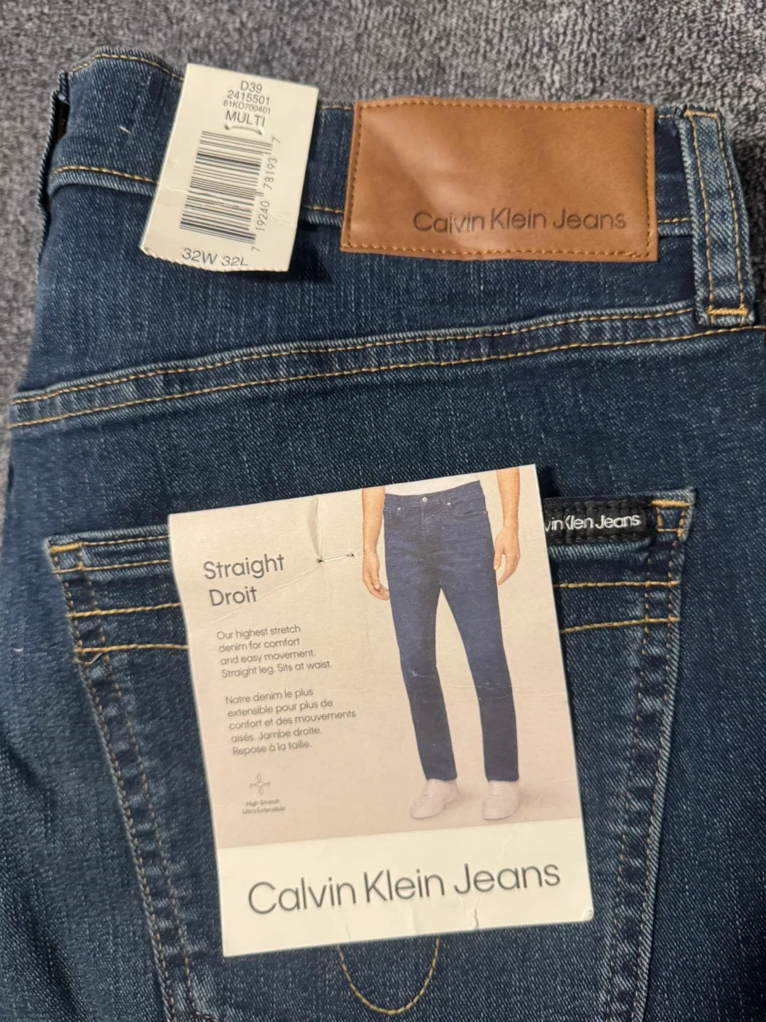 Calvin Klein Jeans, Straight Fit, 32W 32L image indicator(4)