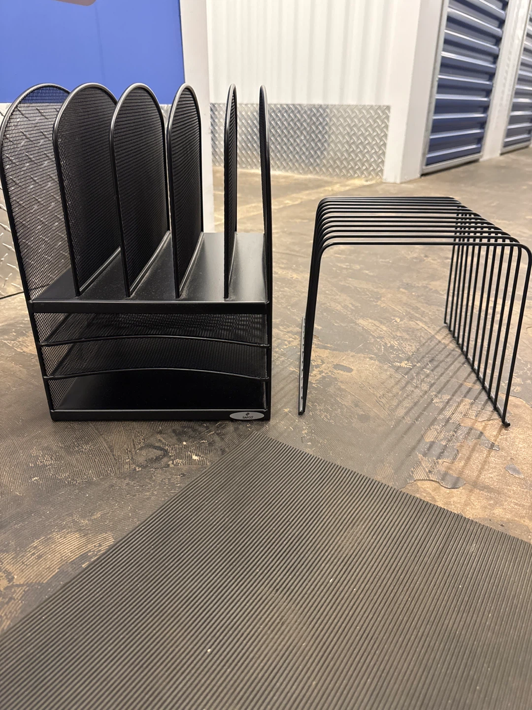 Safco Black Wire Desk Organizer and Wire Step File