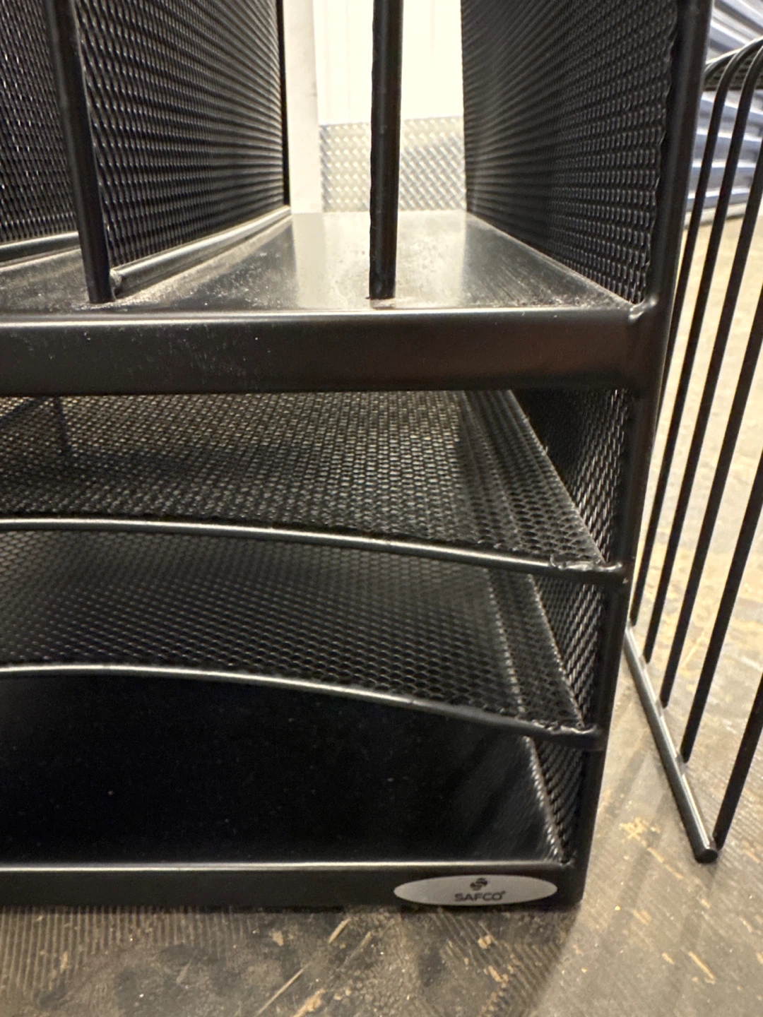 Safco Black Wire Desk Organizer and Wire Step File - photo 3