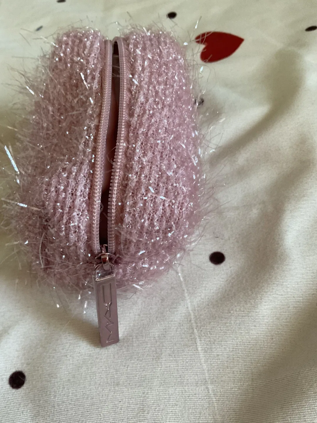 MAC Pink Fuzzy Makeup Bag thumbnail