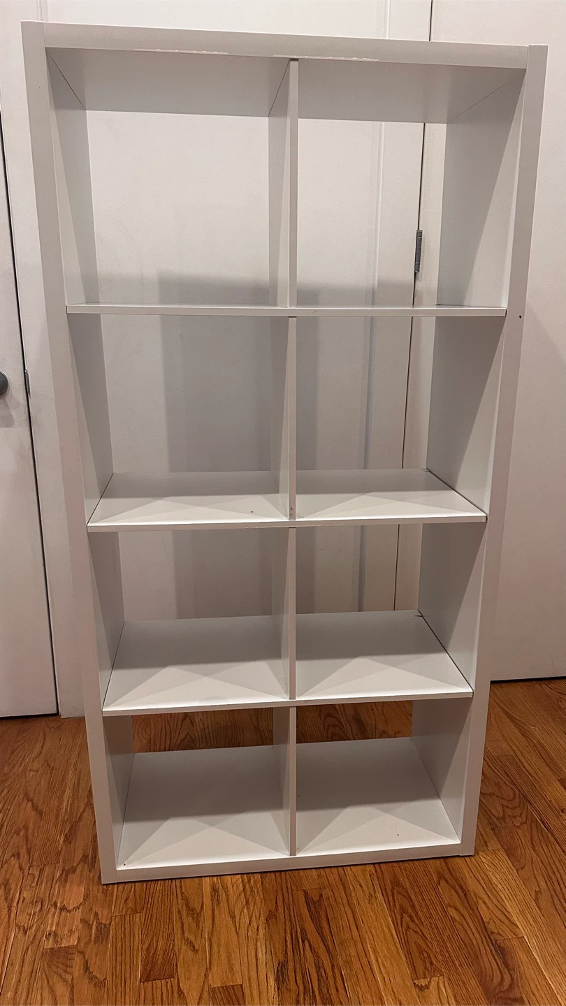 White 8-Cube Organizer Shelf