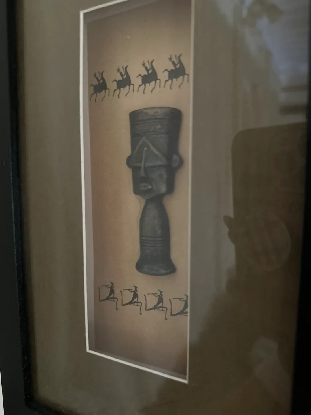 3 Piece Framed African Art image indicator(3)