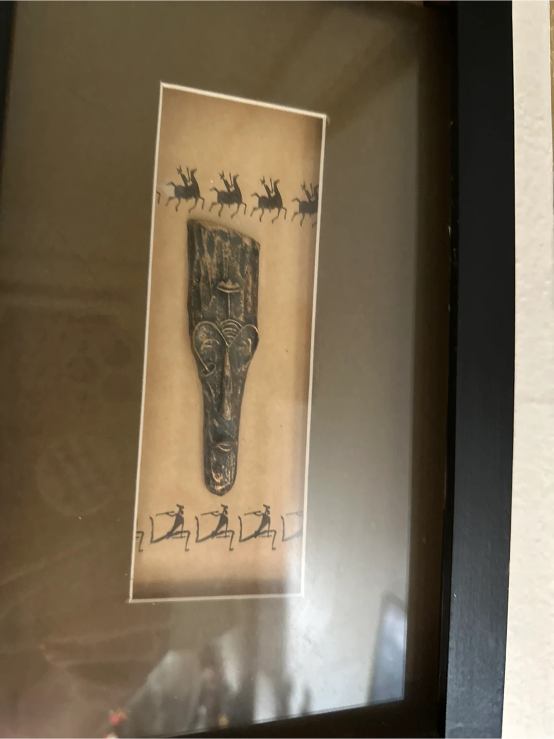 3 Piece Framed African Art - photo 2