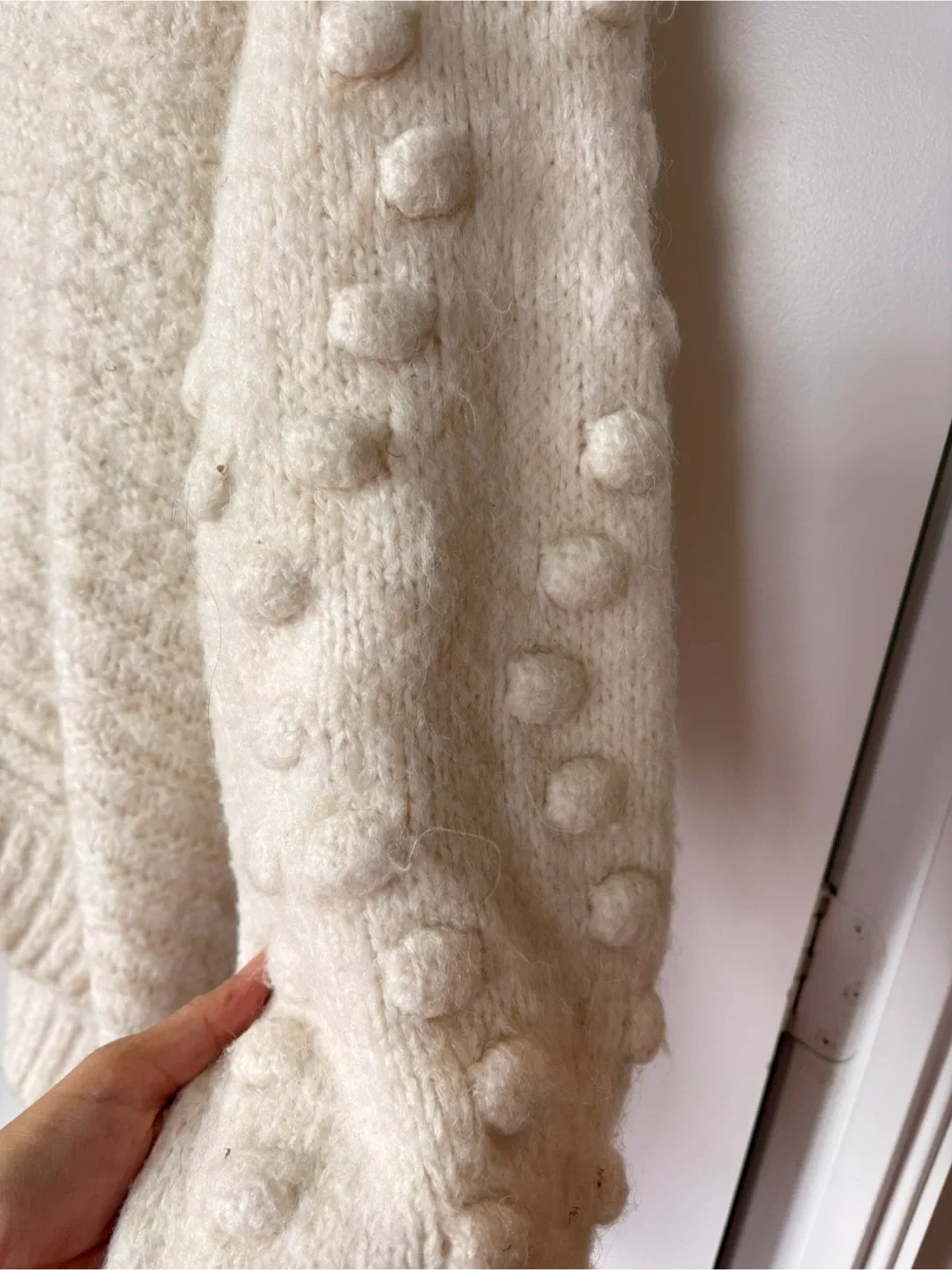 Wool Yessica Cream Knit Sweater image indicator(5)