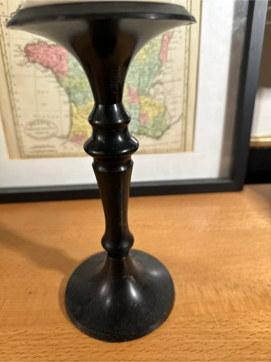 Black Metal Candle Holders - Set of Two with Pillar Candles image indicator(4)