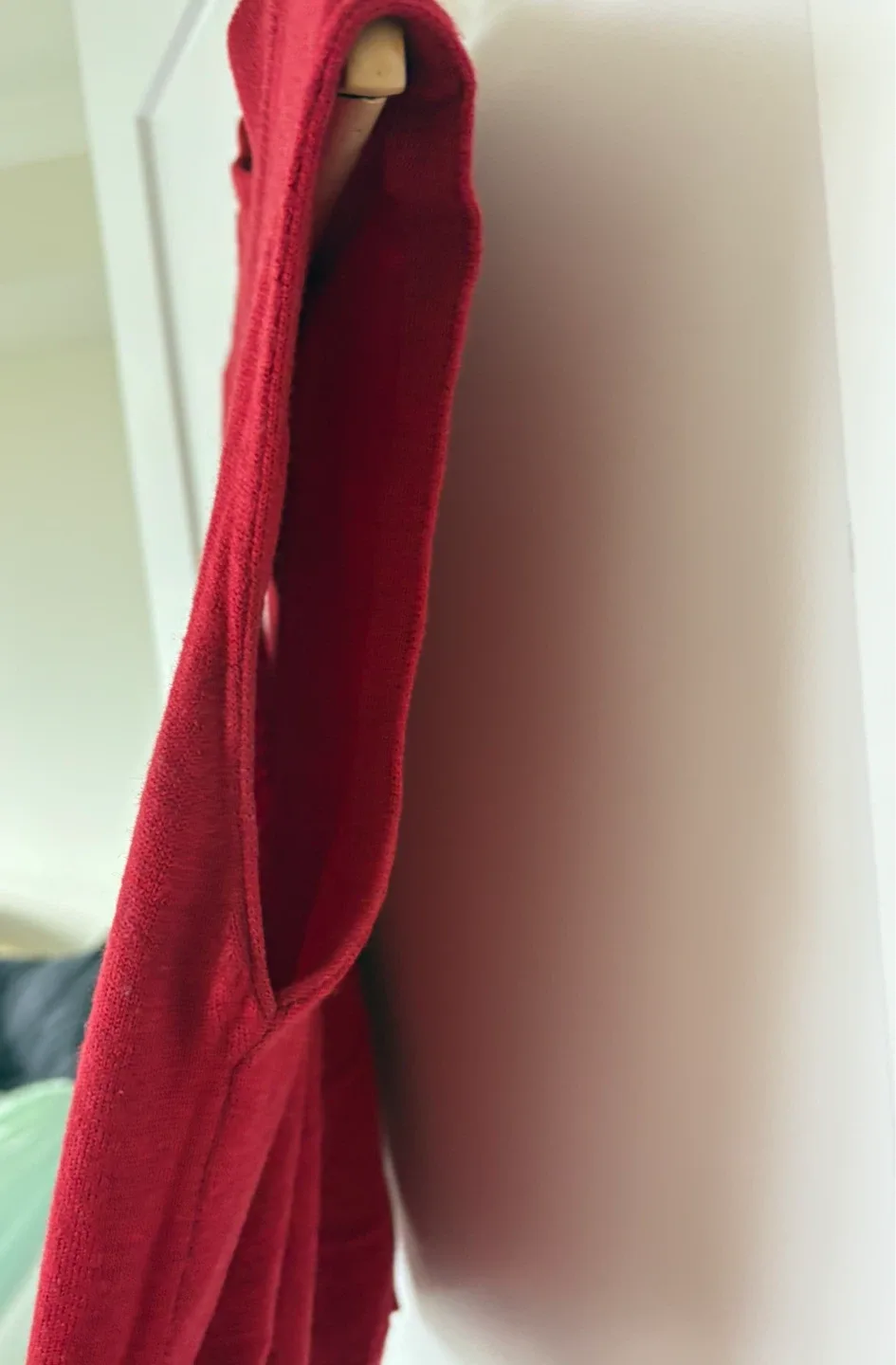 Wool Red Sleeveless Mock Neck Top image indicator(3)