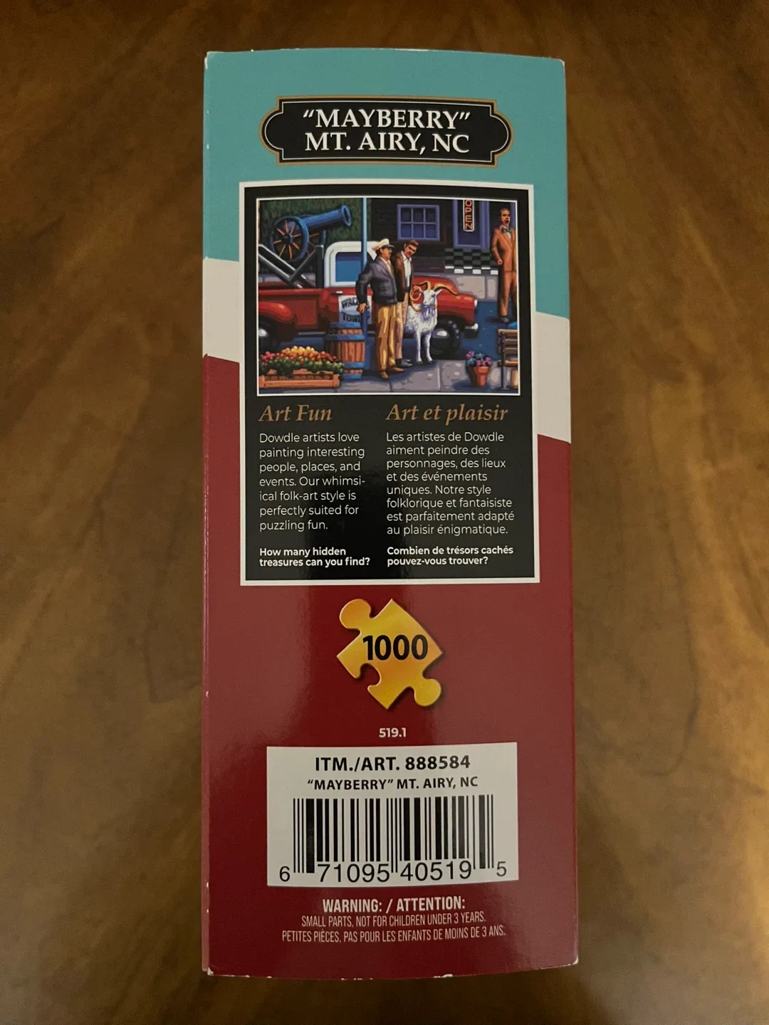 Dowdle "Mayberry" Mt. Airy, NC 1000 Piece Puzzle image indicator(7)