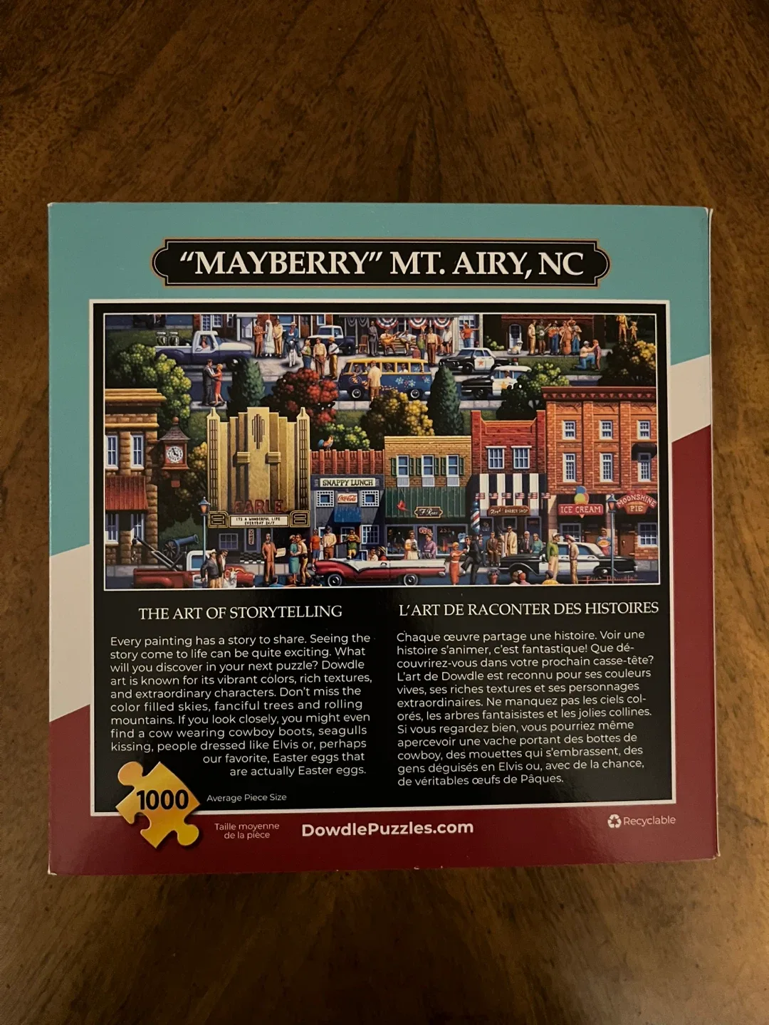 Dowdle "Mayberry" Mt. Airy, NC 1000 Piece Puzzle image indicator(9)