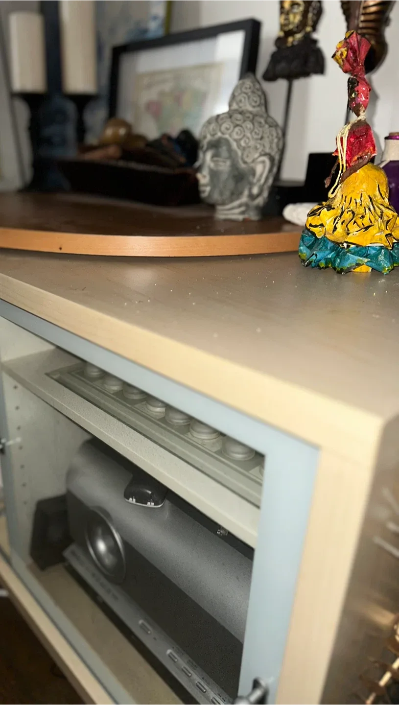 Light Wood Cabinet with Adjustable Shelves image indicator(2)