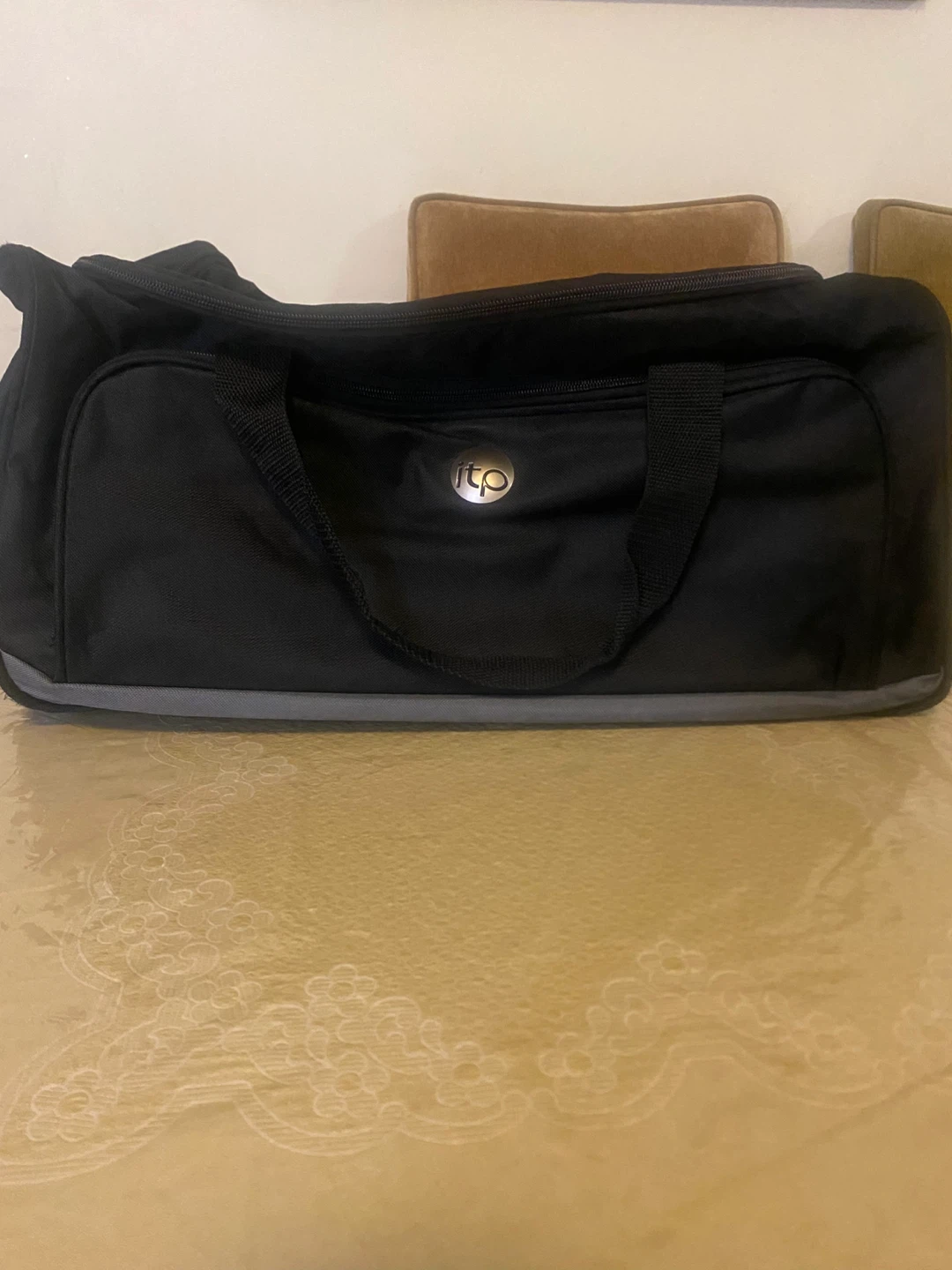 ITP Black Rolling Duffel Bag