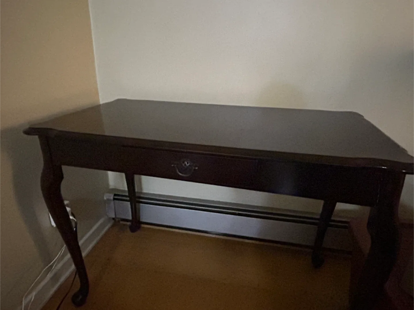 Dark Brown Antique Desk thumbnail
