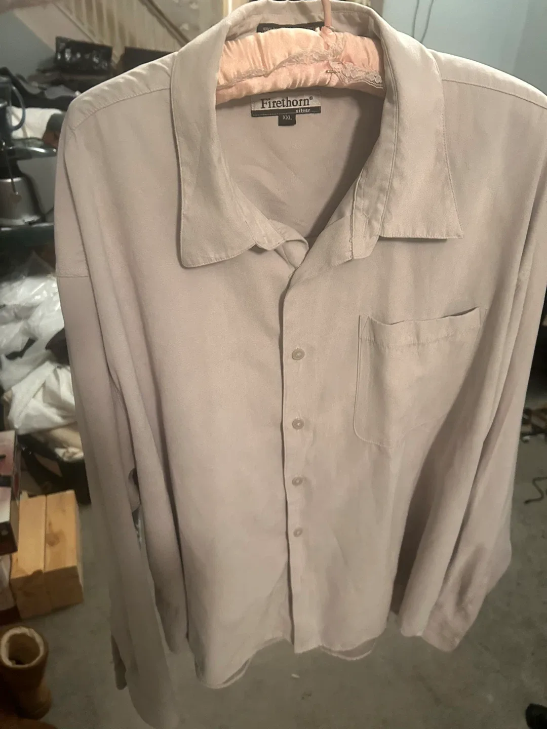 Lot of 2 MENs Firethorn and Vanderbilt XXL Button Up Shirts image indicator(2)