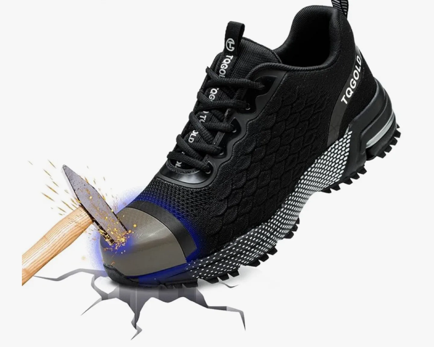 Steel toes Black Safety Sneakers - Size 38 image indicator(5)